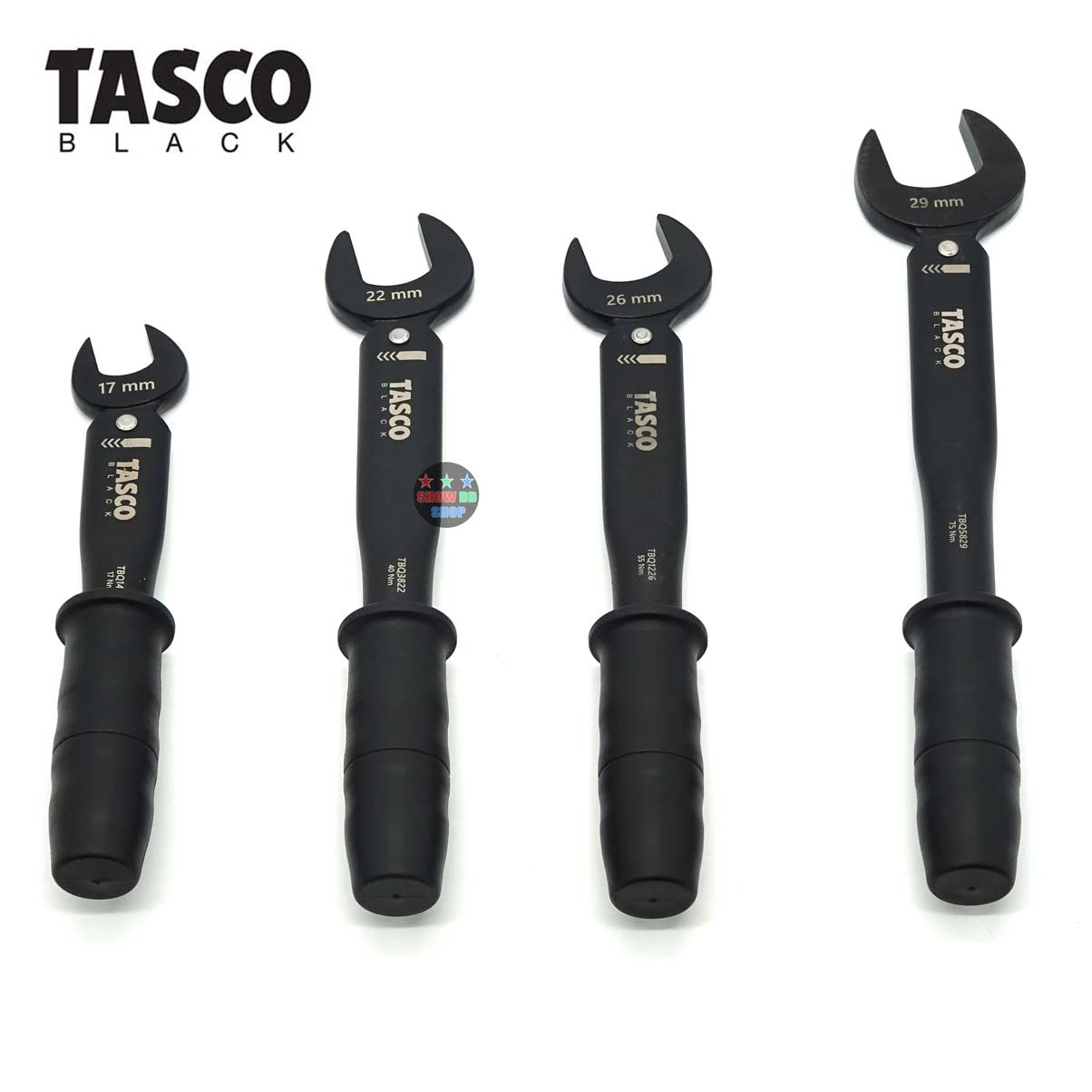 TBQ900-SET : torque wrench (1/2″, 3/8″, 1/4″, 5/8″) – Tasco Black